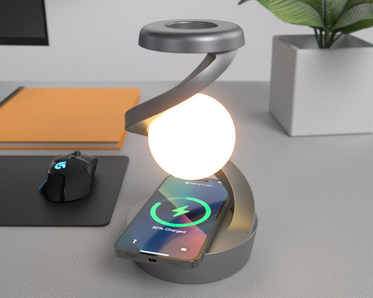 LunaDock – Moon Lamp with Wireless Charging