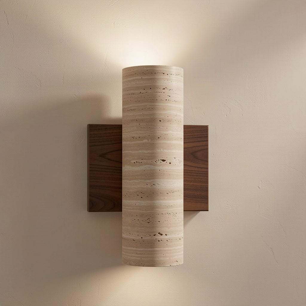 Travertine on Solid Wood